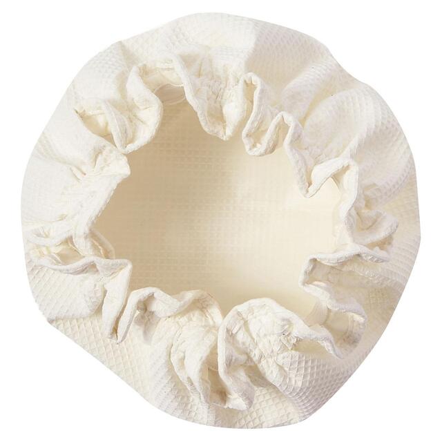 M&S Organic Cotton Shower Cap, White thumbnail 2