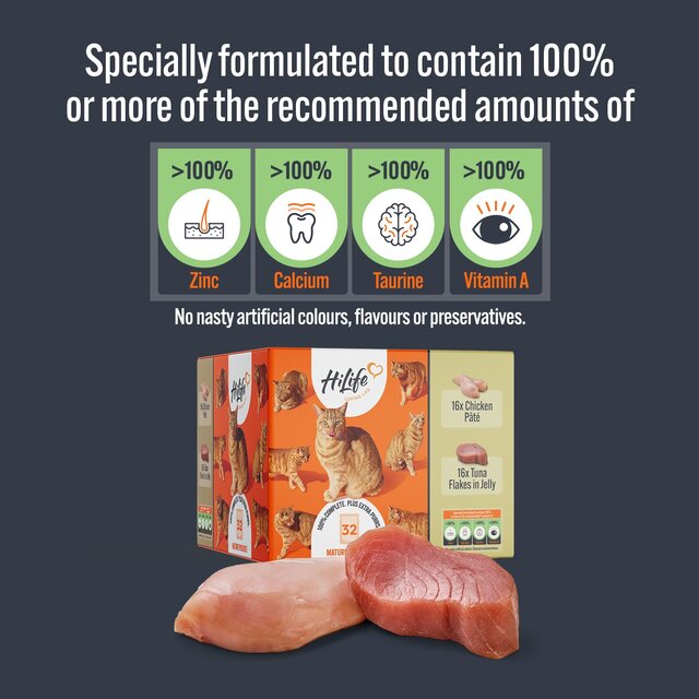 HiLife It's only Natural The Big Mature One in Jelly Wet Cat Food thumbnail 6