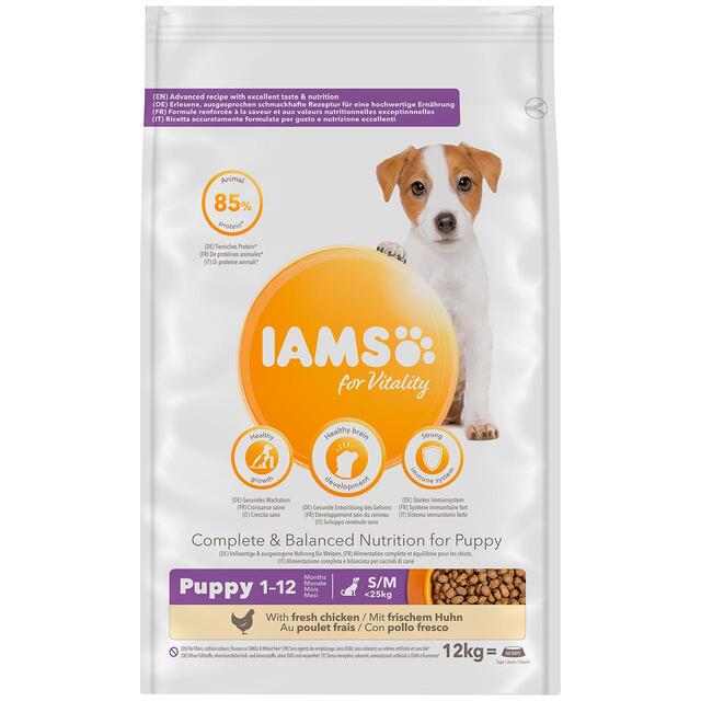 IAMS for Vitality Small/Medium Breed Dry Puppy Food with Fresh chicken thumbnail 2