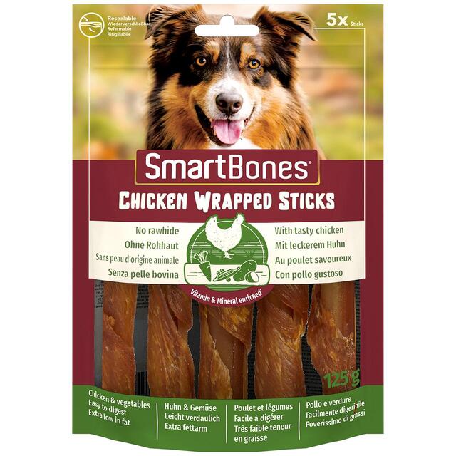 SmartBones 5 Chicken Wrapped Rawhide Free Sticks Dog Treats thumbnail 2