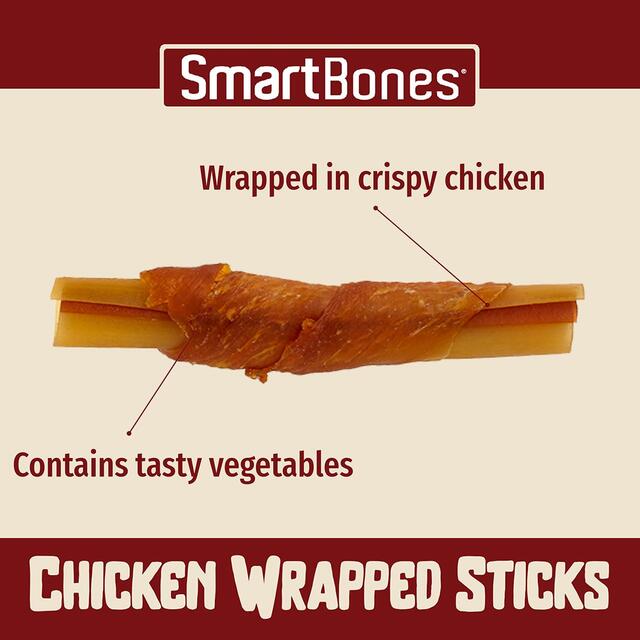 SmartBones 5 Chicken Wrapped Rawhide Free Sticks Dog Treats thumbnail 4