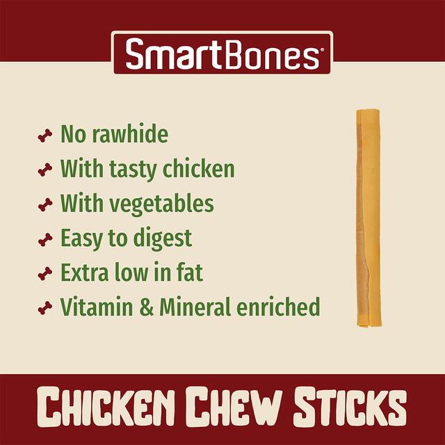 SmartBones Chicken Rawhide Free Sticks Dog Treats thumbnail 3