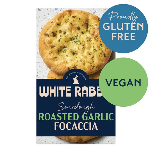 White Rabbit Gluten Free Roasted Garlic Focaccia