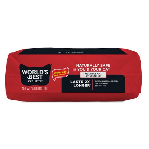 World's Best Multiple Cat Unscented Clumping Cat Litter thumbnail 6