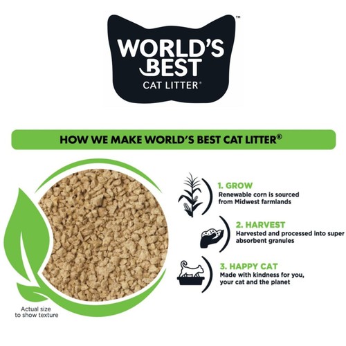 World's Best Multiple Cat Unscented Clumping Cat Litter thumbnail 8