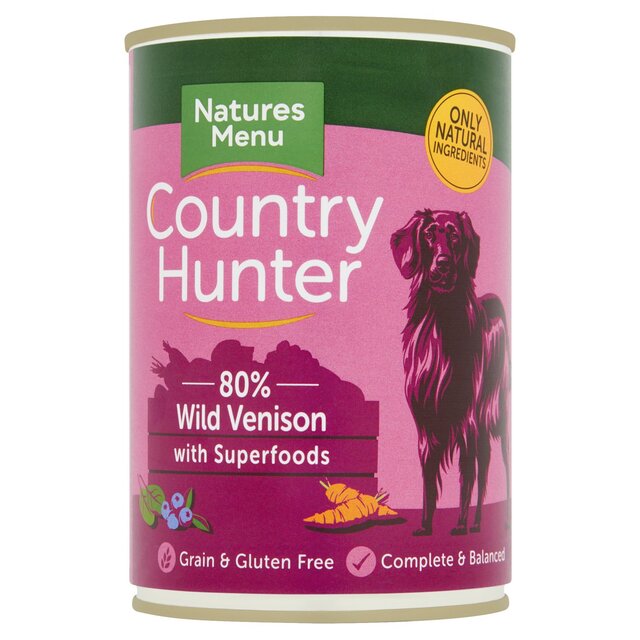 Country Hunter 80% Wild Venison with Superfoods Wet Dog Food