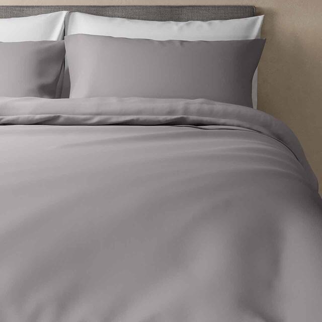 M&S Egyptian Cotton Duvet Cover, Single (3ft), Silver Grey
