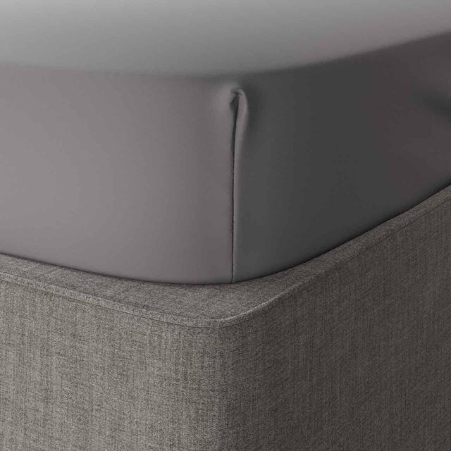 M&S Egyptian Cotton Fitted Sheet, Super King (6ft), Silver Grey thumbnail 2