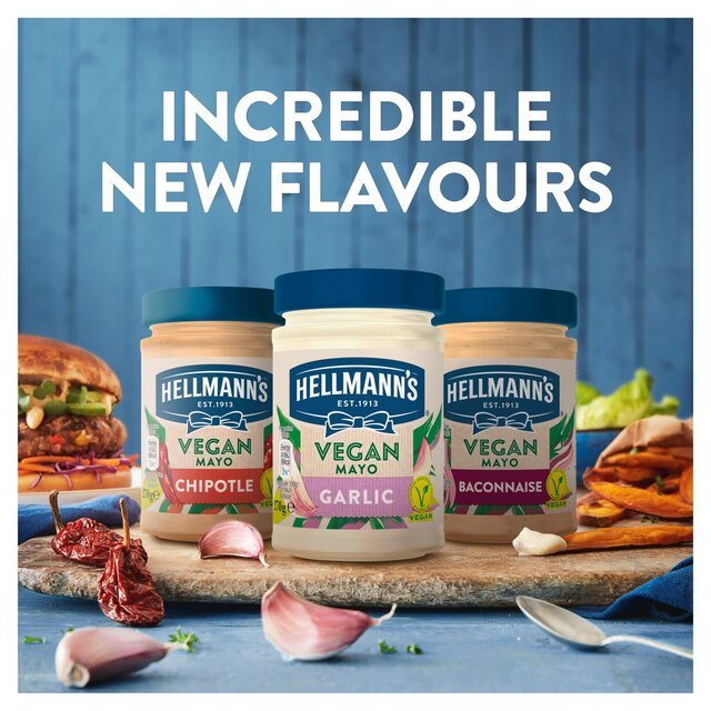 Hellmann's Vegan Garlic Mayonnaise thumbnail 5
