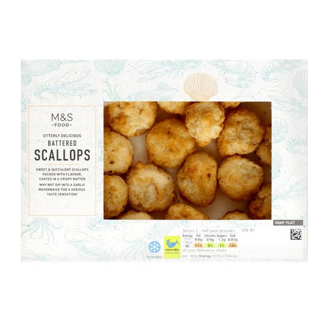 M&S Battered Scallops