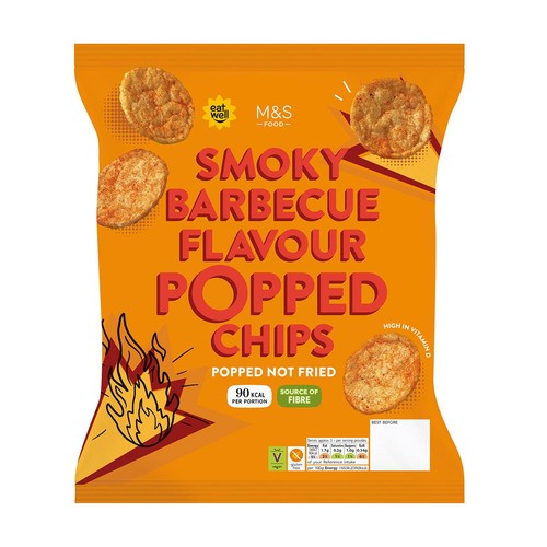 M&S Smoky Barbecue Flavour Popped Potato Chips thumbnail 2