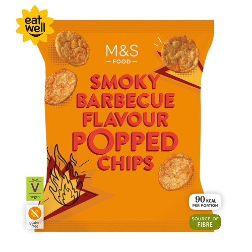 M&S Smoky Barbecue Flavour Popped Potato Chips thumbnail 3
