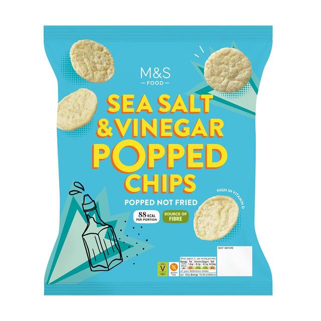 M&S Sea Salt & Vinegar Popped Potato Chips thumbnail 2