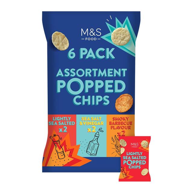 M&S Assorted Popped Potato Chips Multipack