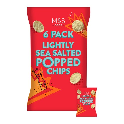 M&S Lightly Salted Popped Potato Chips Multipack