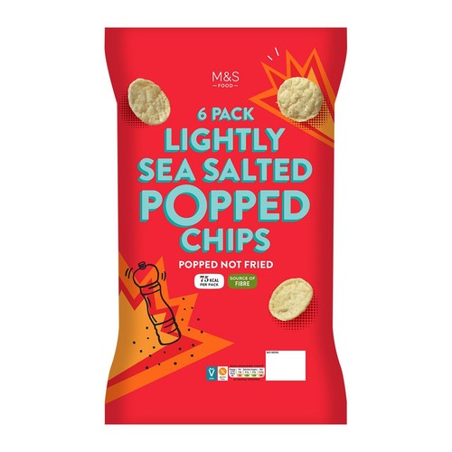 M&S Lightly Salted Popped Potato Chips Multipack thumbnail 2