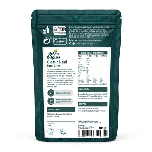 Green Origins Organic Super Green Blend  thumbnail 2