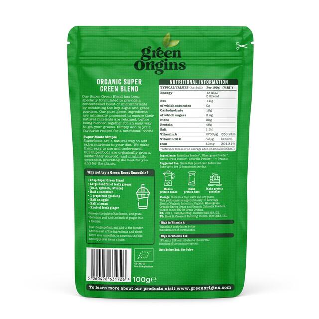 Green Origins Organic Super Green Blend thumbnail 2
