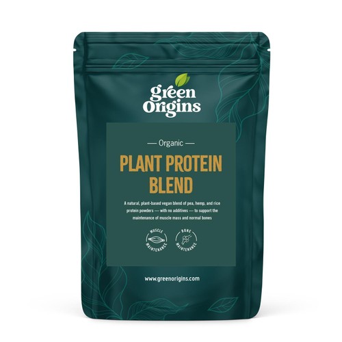 Green Origins Organic Plant Protein Blend with Rice, Pea, Hemp
