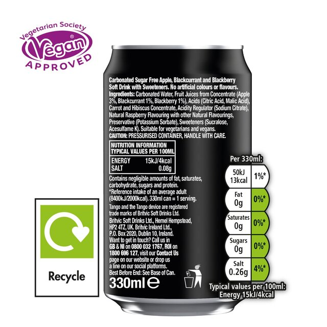 Tango Dark Berry Sugar Free thumbnail 3