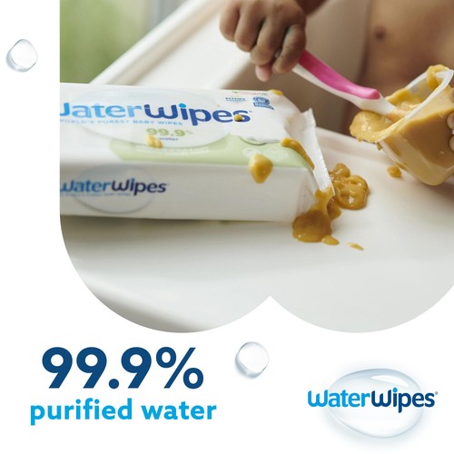 WaterWipes Baby Wipes Sensitive Weaning Plastic Free Wipes 720 Wipes  thumbnail 4