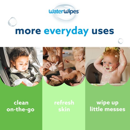 WaterWipes Baby Wipes Sensitive Weaning Plastic Free Wipes 720 Wipes  thumbnail 5