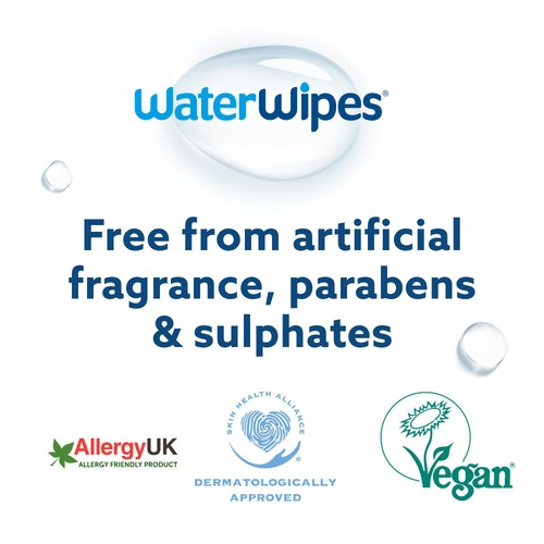 WaterWipes Baby Wipes Sensitive Weaning Plastic Free Wipes 720 Wipes  thumbnail 6