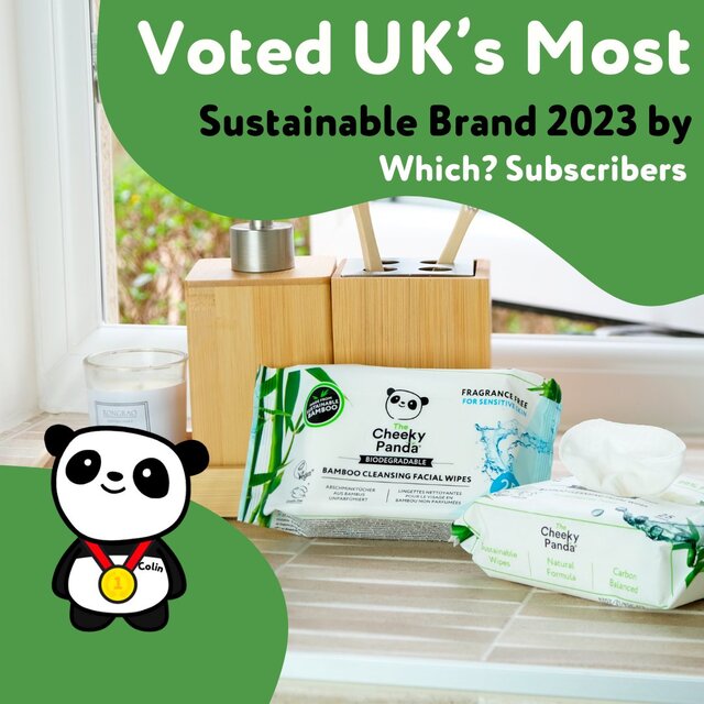 The Cheeky Panda Bamboo Facial Cleansing Wipes Rose Scented thumbnail 3