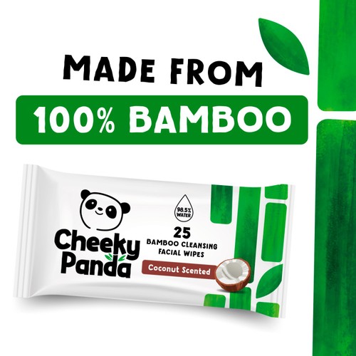 The Cheeky Panda Bamboo Facial Cleansing Wipes Coconut Scented thumbnail 2