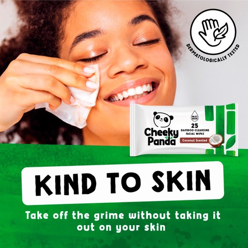 The Cheeky Panda Bamboo Facial Cleansing Wipes Coconut Scented thumbnail 4