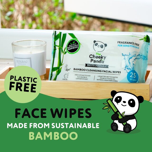 The Cheeky Panda Bamboo Facial Cleansing Wipes Coconut Scented thumbnail 4