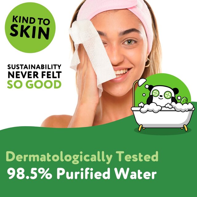 The Cheeky Panda Bamboo Facial Cleansing Wipes Coconut Scented thumbnail 8