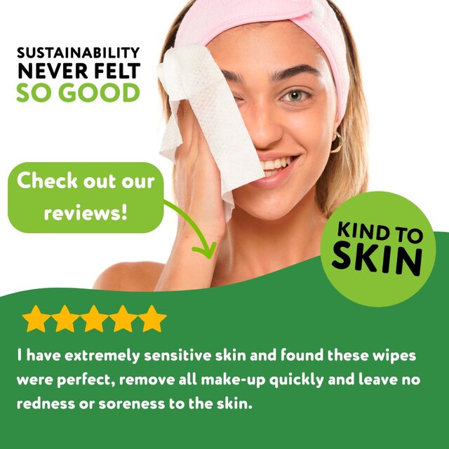 The Cheeky Panda Bamboo Facial Cleansing Wipes Unscented thumbnail 3
