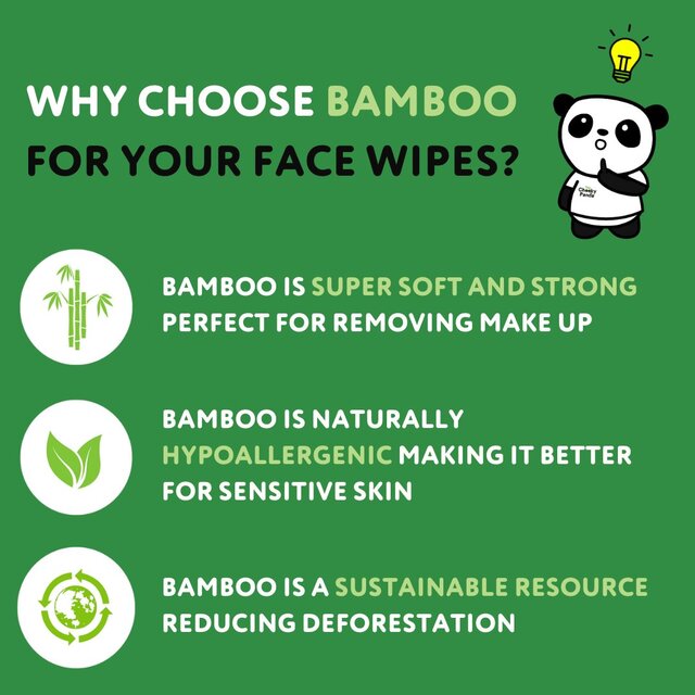 The Cheeky Panda Bamboo Facial Cleansing Wipes Unscented thumbnail 6