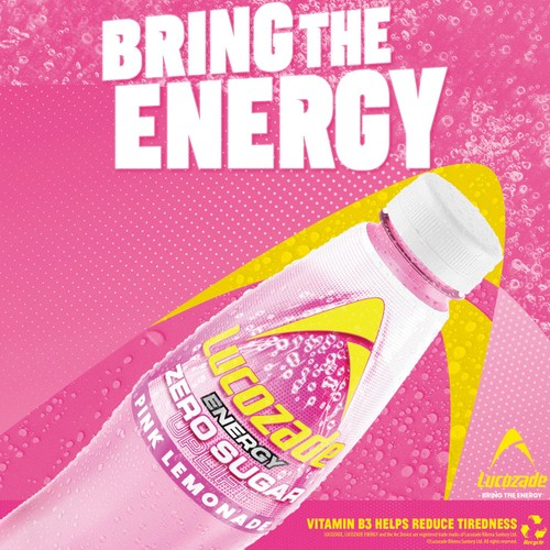 Lucozade Energy Zero Pink Lemonade thumbnail 4