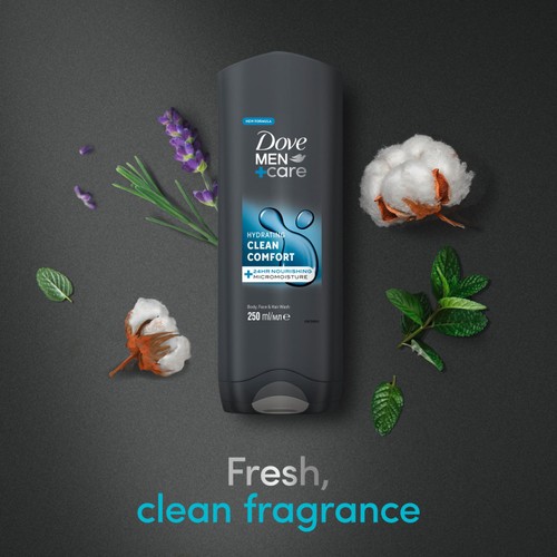 Dove Men+Care Clean Comfort Body & Face Wash thumbnail 3