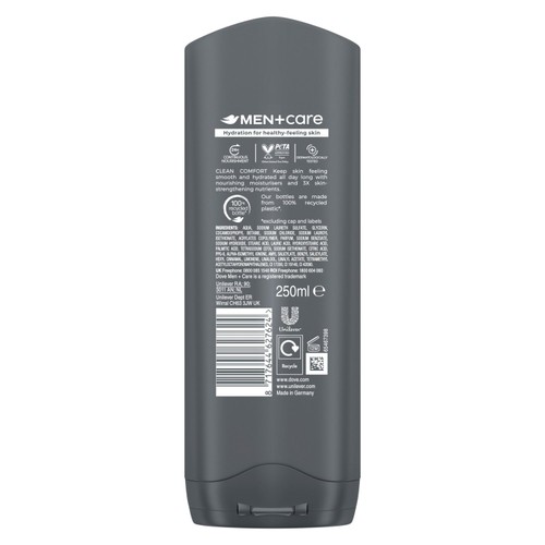 Dove Men+Care Clean Comfort Body & Face Wash thumbnail 7