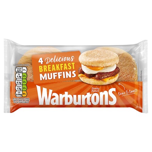 Warburtons Toasting Muffins thumbnail 2