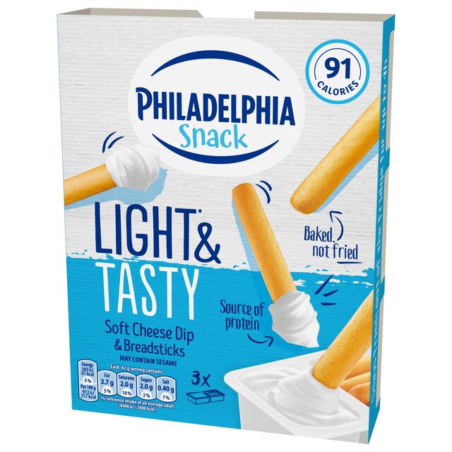 Philadelphia Light Low Fat Soft Cream Cheese Snacks thumbnail 4