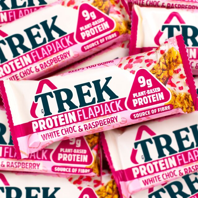 TREK White Choc & Raspberry Protein Flapjacks Multipack thumbnail 6