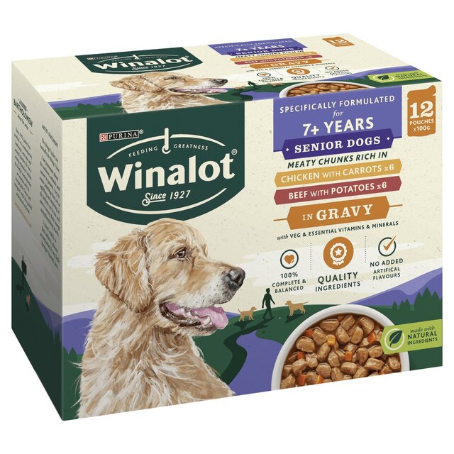 Winalot Meaty Chunks Senior Mixed in Gravy Wet Dog Food thumbnail 3