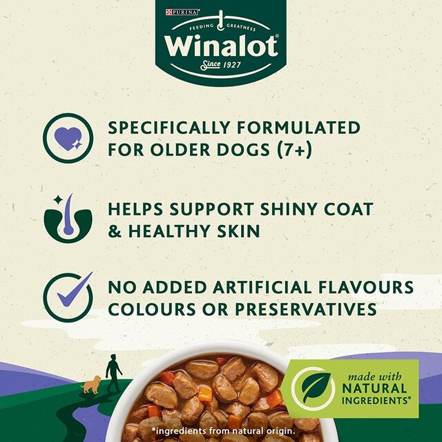 Winalot Meaty Chunks Senior Mixed in Gravy Wet Dog Food thumbnail 5