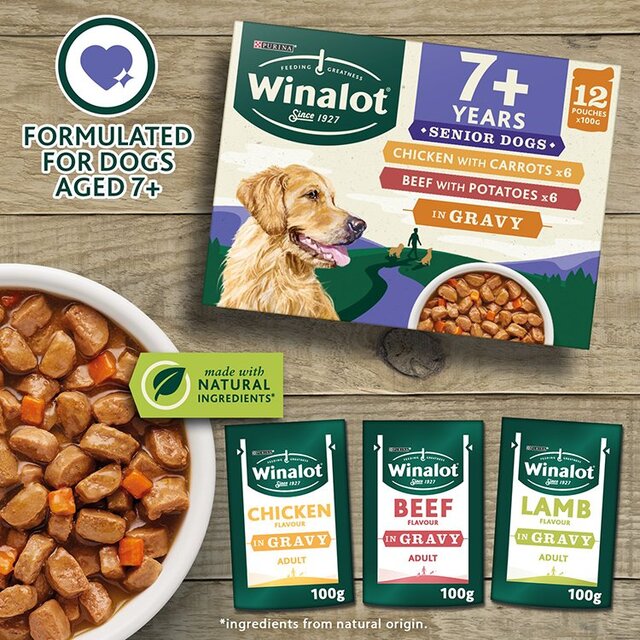 Winalot Meaty Chunks Senior Mixed in Gravy Wet Dog Food thumbnail 7