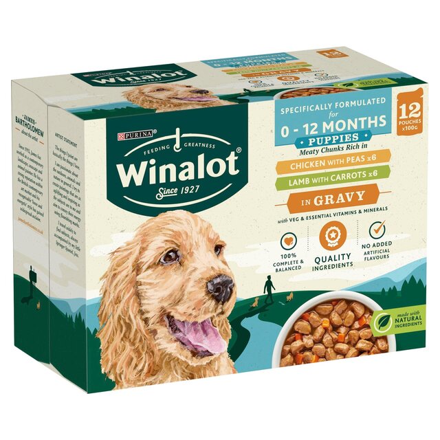 Winalot Meaty Chunks Puppy Mixed in Gravy Wet Dog Food thumbnail 3