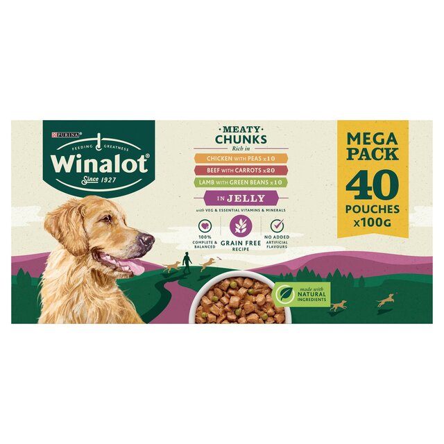 Winalot Meaty Chunks Mixed in Jelly Wet Dog Food