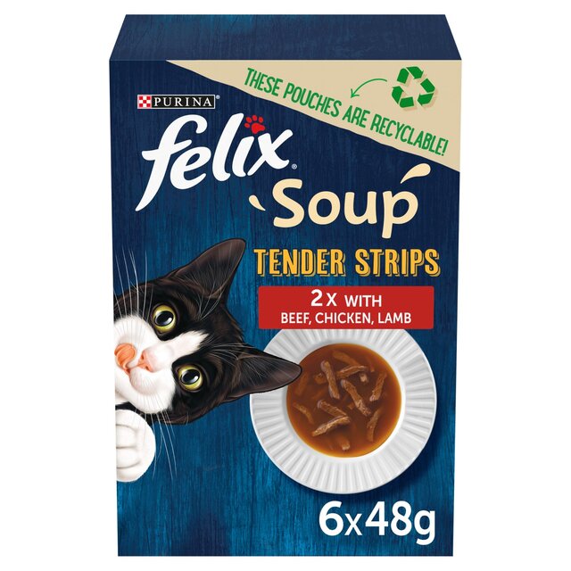 Felix Soup Tender Strips Farm Selection Wet Cat Food thumbnail 6