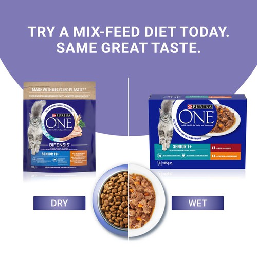 Purina One Senior 11+ Chicken Dry Cat Food thumbnail 9