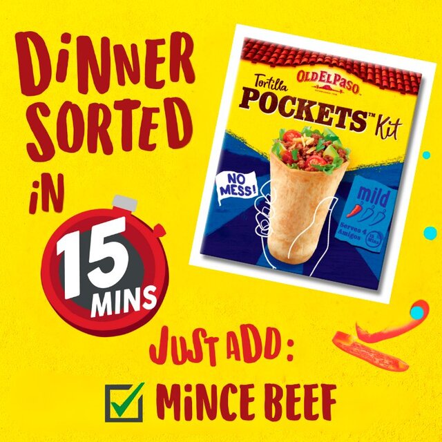 Old El Paso Mexican Mild Tortilla Pockets Kit thumbnail 7