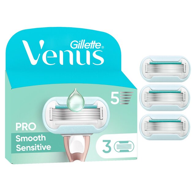 Gillette Venus Deluxe Smooth Sensitive Razor Blades 3