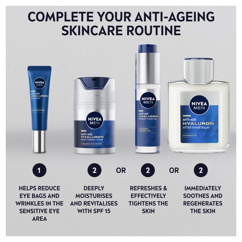 NIVEA MEN Hyaluron Anti-Age Face Moistursing Cream SPF15  thumbnail 4